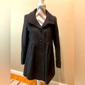 DKNY Dark Gray Peacoat Detachable Hood